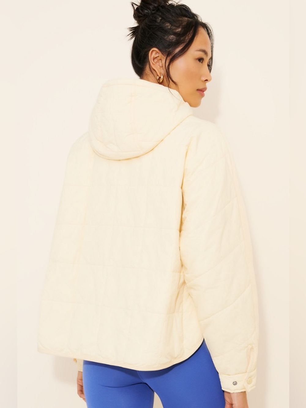 FP Movement Pippa Packable Pullover Puffer Light Yellow Anorak Pullover Jacket - Picture 2 of 11